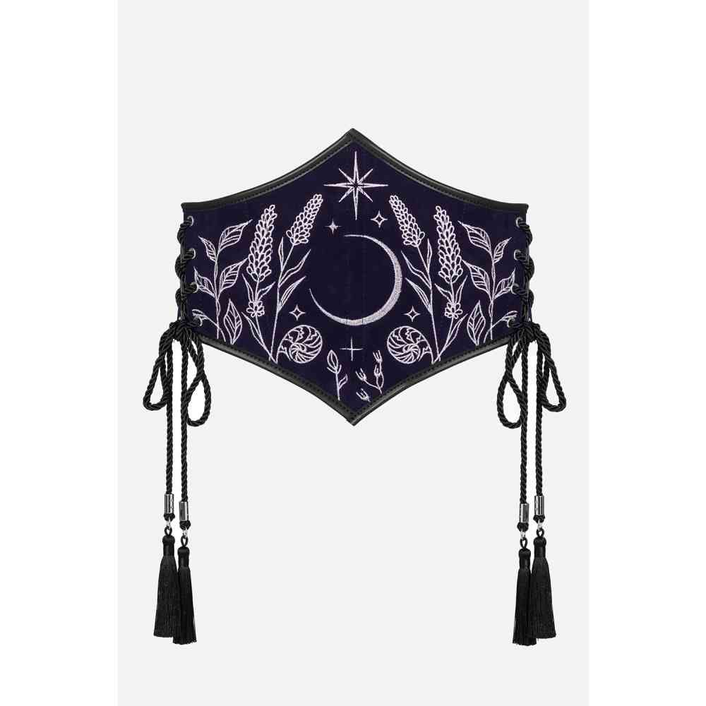 Restyle - CELESTIAL Corset Belt - Dark blue